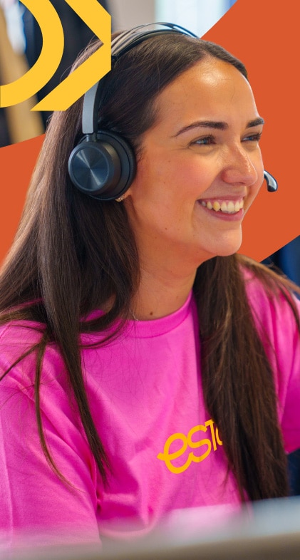 A woman wearing a pink 